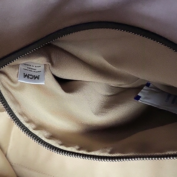 MCM  SEA TURTLE GREEN VISETOS CLASSIC TOTE BAG - Picture 11 of 16